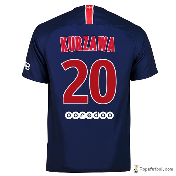 Camiseta Paris Saint Germain Replica Primera Ropa Kurzawa 2018/19 Azul